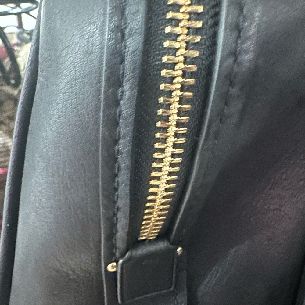 COACH Dreamer 36 Black Smooth Leather Satchel Gold - Picture 10 of 11